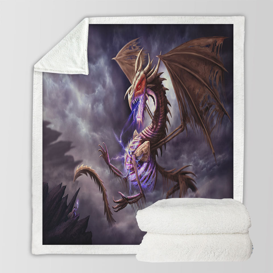 products/Fantasy-Art-Cool-Bone-Dragon-Sherpa-Blanket
