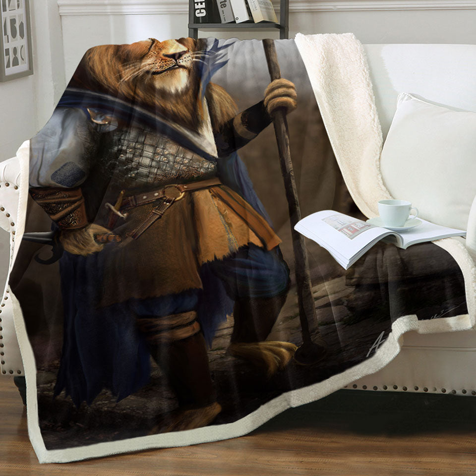 products/Fantasy-Art-Cool-Lion-Warrior-Unique-Throws