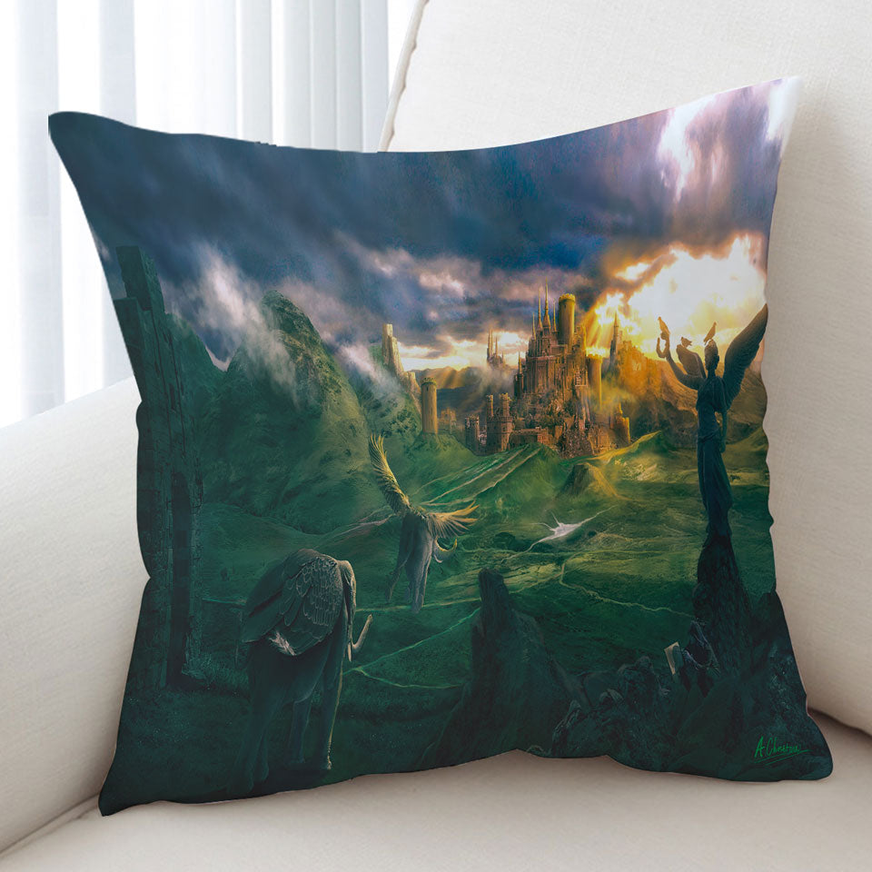 Fantasy Art Cushion Covers the Castle Highlands