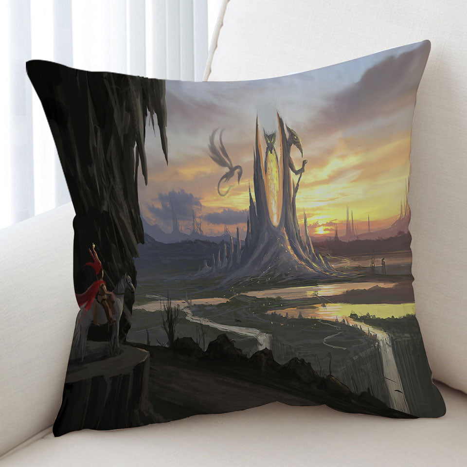 Fantasy Art Elpidrako City Cushion