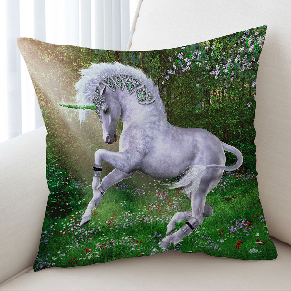 Fantasy Art Jade the Unicorn Cushion Covers for Girls