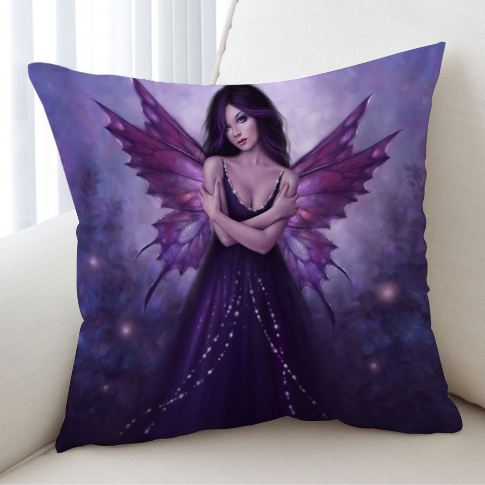 Fantasy Art Mirabella Beautiful Butterfly Girl Cushion