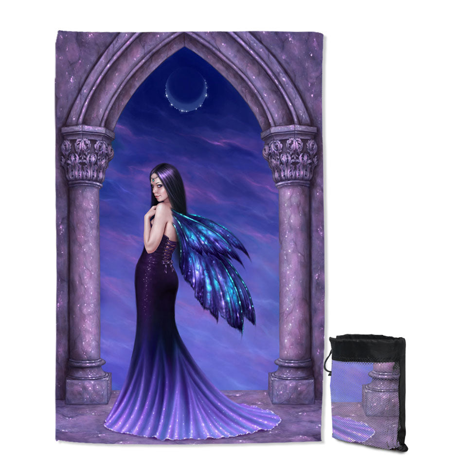 Fantasy Art Mystique Mysterious Beautiful Fairy Thin Beach Towels