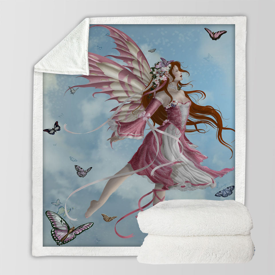 products/Fantasy-Art-Pink-Butterfly-Girl-Lightweight-Blankets