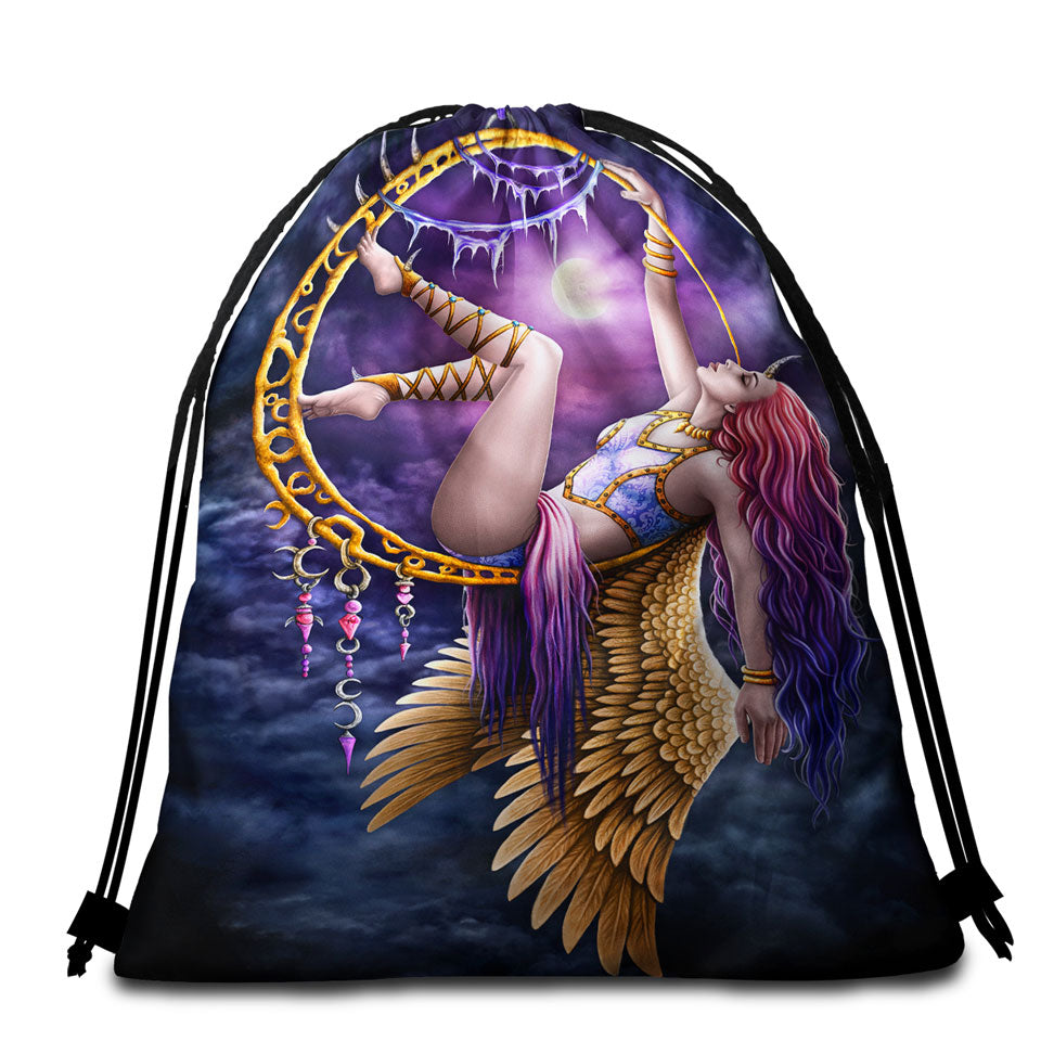 Cool Art Magical River Beach Bags and Towels