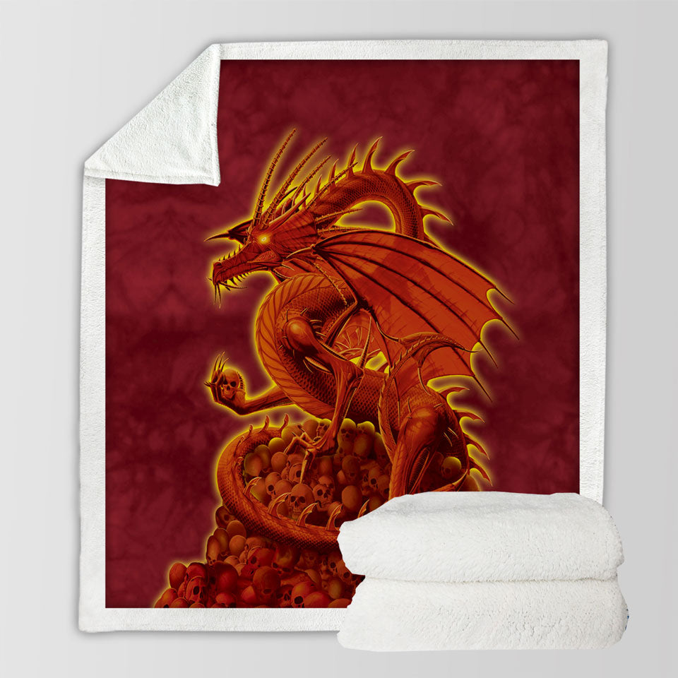 products/Fantasy-Art-Scary-Human-Skulls-Red-Dragon-Lightweight-Blankets