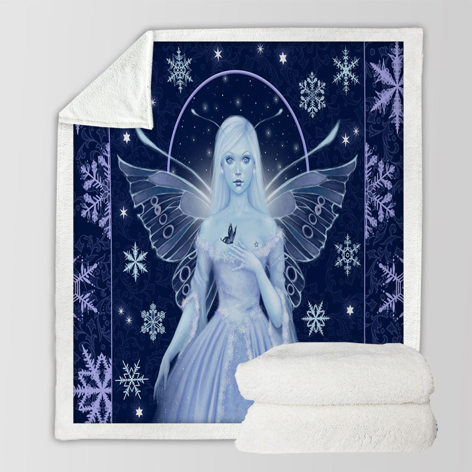 products/Fantasy-Art-Snowflakes-and-Stunning-Snow-Fairy-Couch-Throws