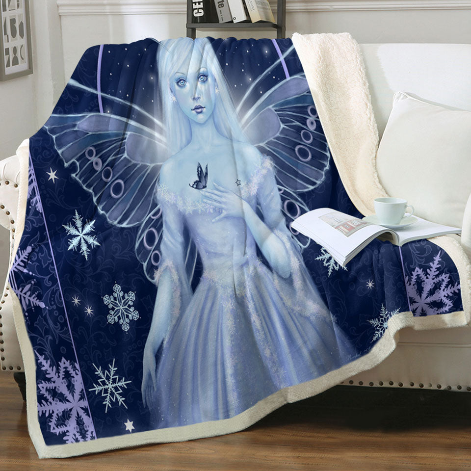 products/Fantasy-Art-Snowflakes-and-Stunning-Snow-Fairy-Lightweight-Blankets