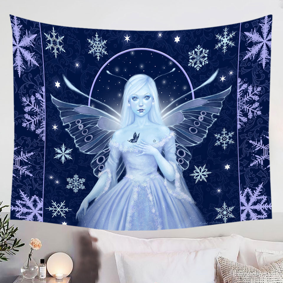 Fantasy-Art-Snowflakes-and-Stunning-Snow-Fairy-Wall-Decor-Art-Prints