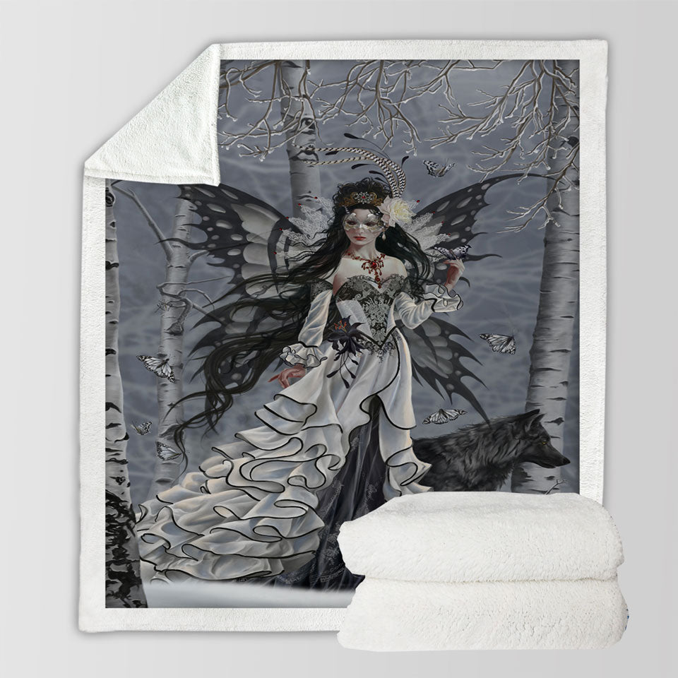 products/Fantasy-Art-Winter-Fairy-and-Her-Wolf-Throw-Blanket