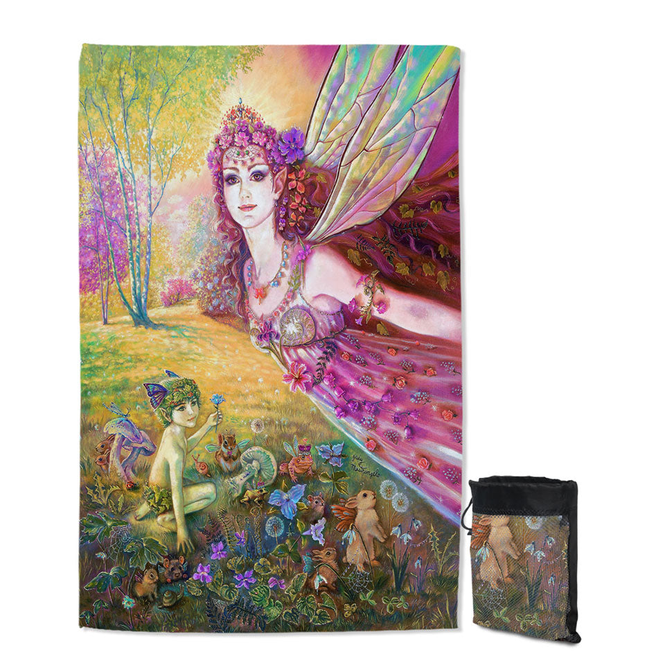Fantasy Art the Fairy Tale Forest Beach Towels