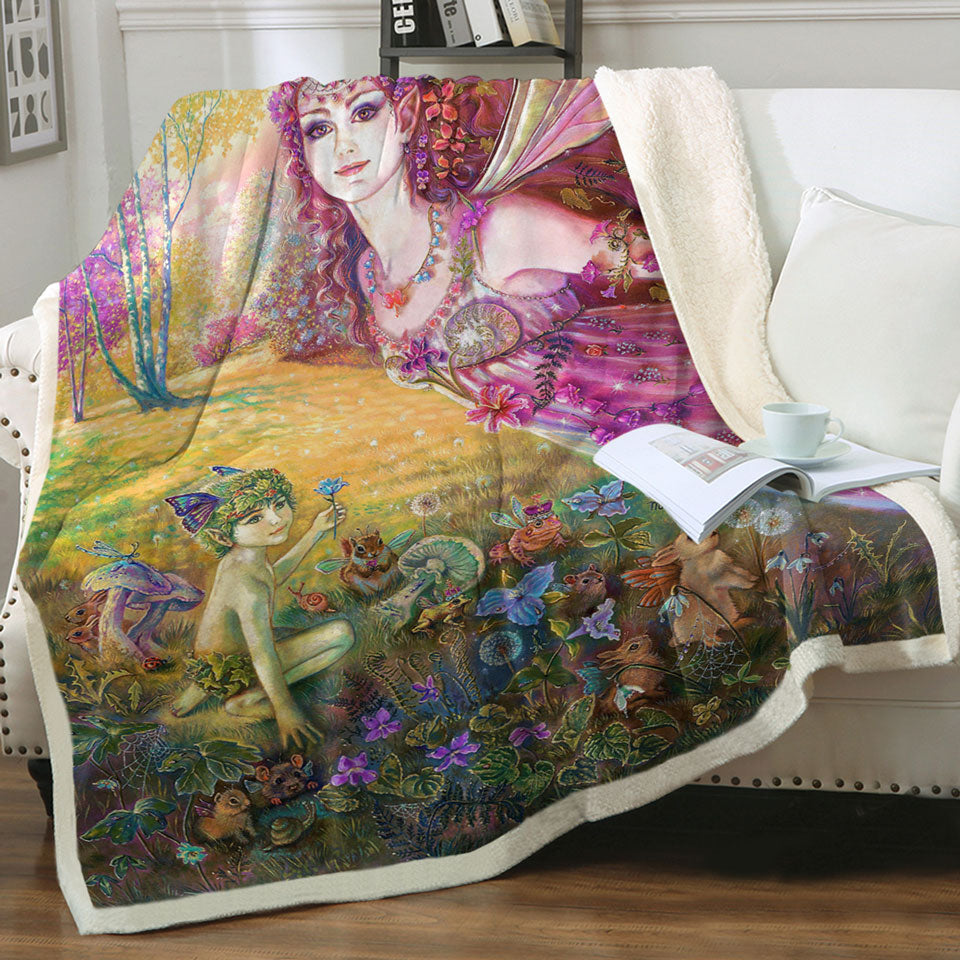 products/Fantasy-Art-the-Fairy-Tale-Forest-Sherpa-Blanket