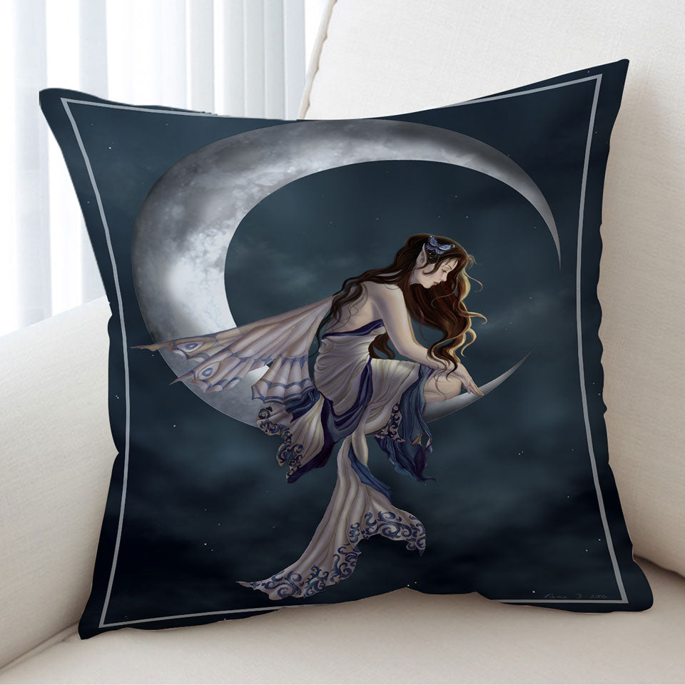 Fantasy Art the Lovely Moon Fairy Cushion Cover