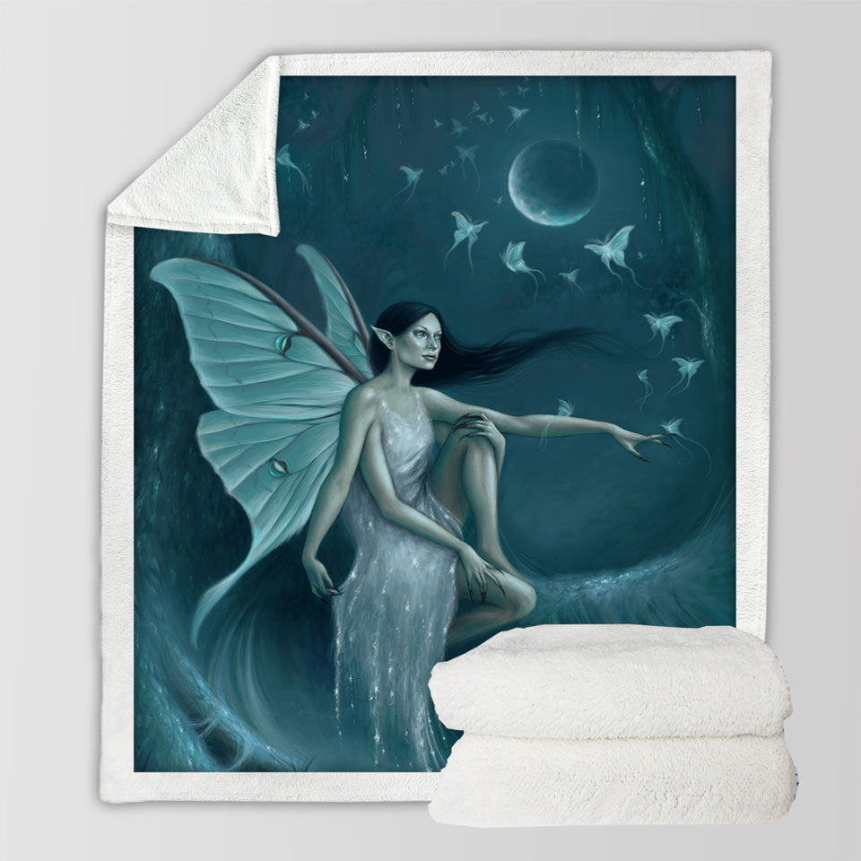 products/Fantasy-Art-the-Luna-Moth-Woman-Sherpa-Blanket