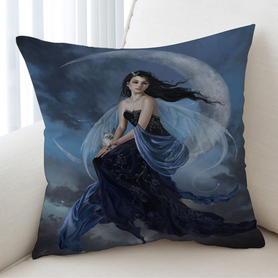Fantasy Art the Moon Indigo Fairy Sofa Pillows