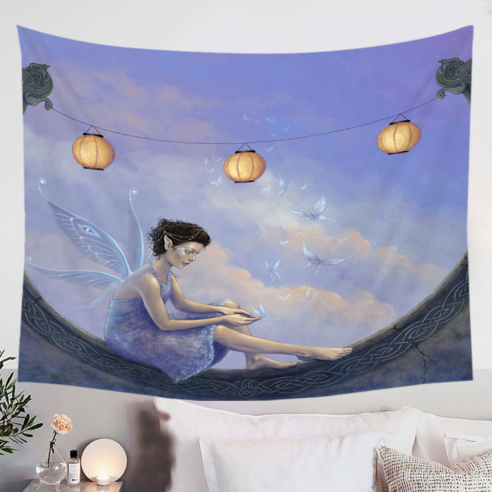 Fantasy-Art-the-Summer-Fairy-with-Butterflies-Wall-Decor-for-Kids