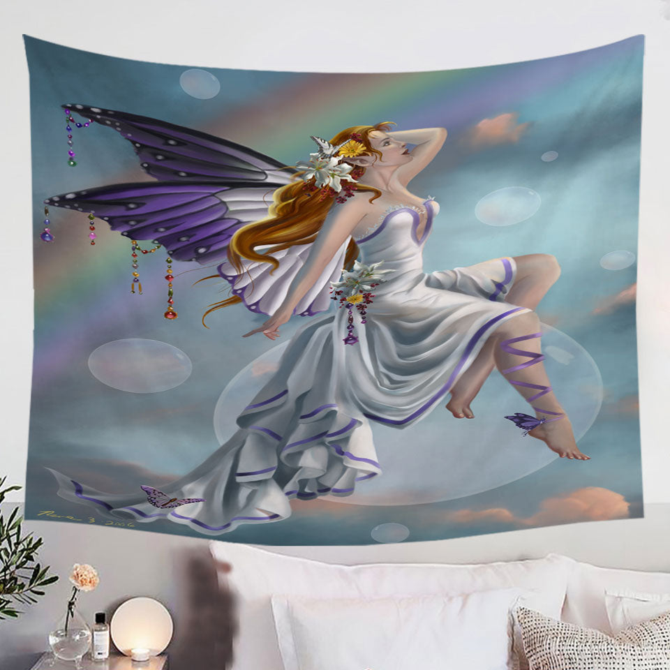 Fantasy-Artwork-Charming-Rainbow-Fairy-Tapestry
