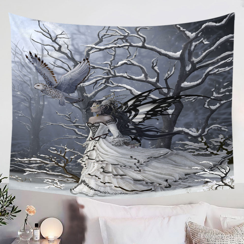 Fantasy-Artwork-Fairy-the-Queen-of-Owls-Tapestry
