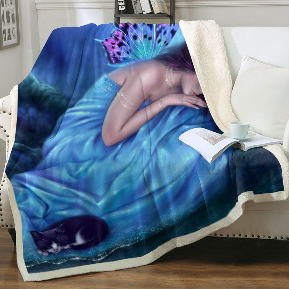 products/Fantasy-Artwork-Serenity-Sleeping-Cat-and-Butterfly-Girl-Throws