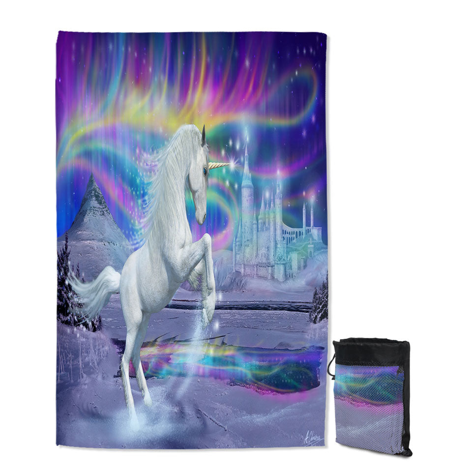 Fantasy Artwork Starborn Unicorn Travel Beach Towel