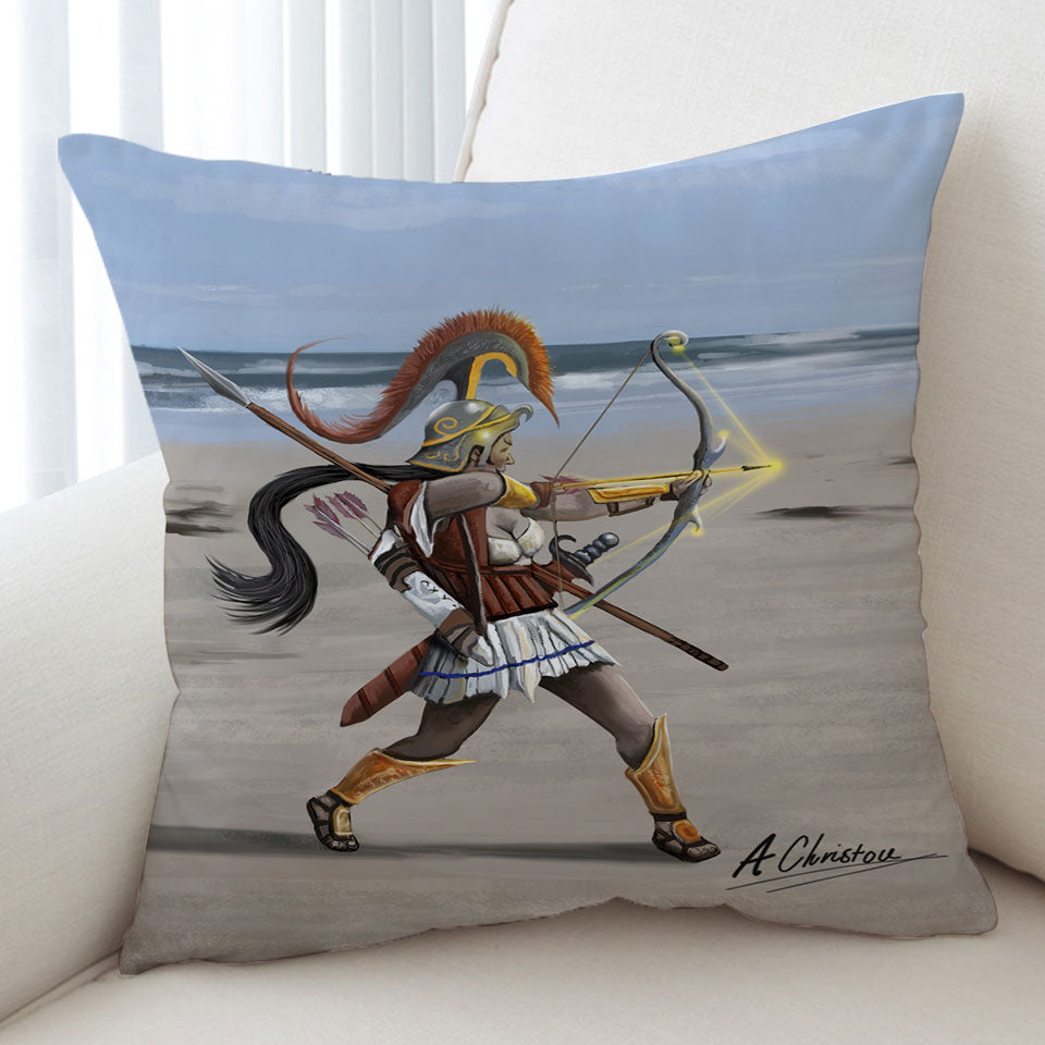 Fantasy Cushions of Beach Cool Archer Warrior