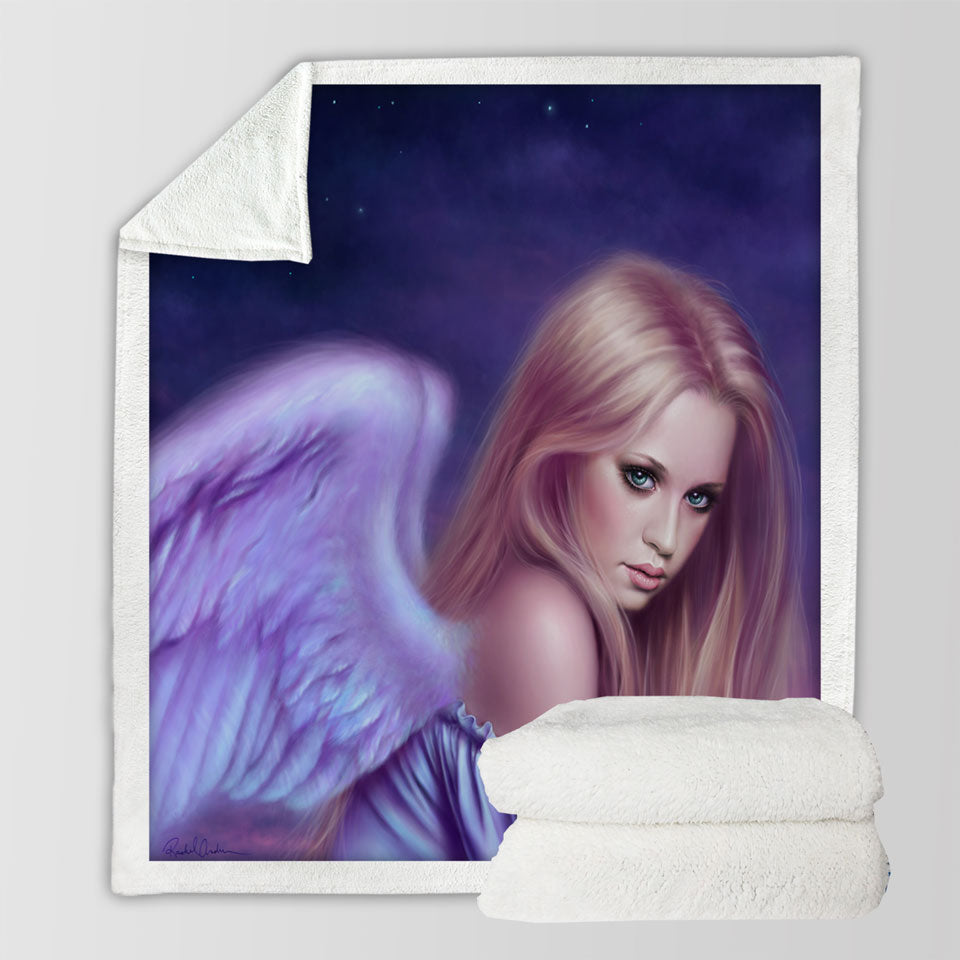 products/Fantasy-Drawing-Seraphina-the-Beautiful-Angel-Sherpa-Blanket