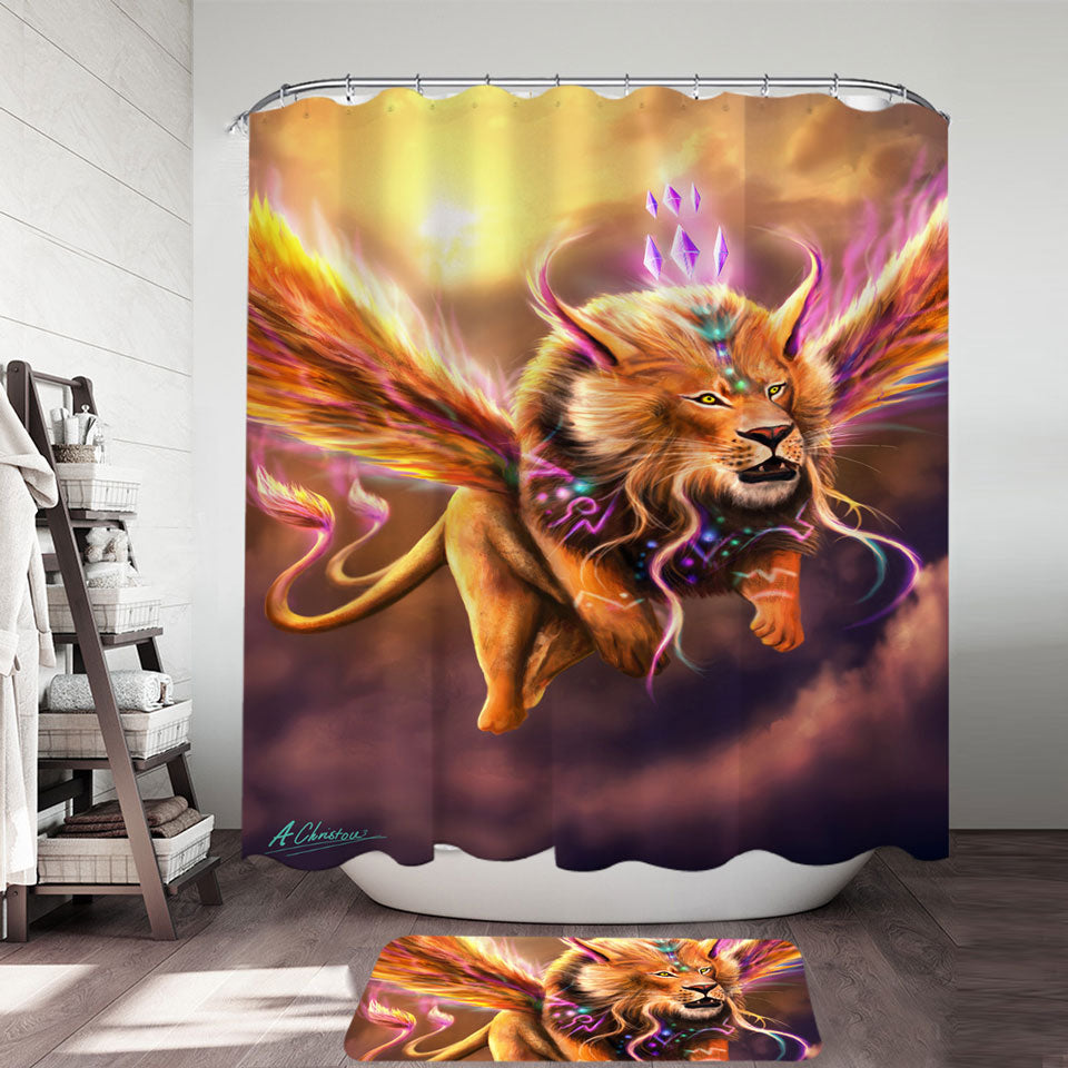 Fantasy Fine Art Venetian Lion Shower Curtain