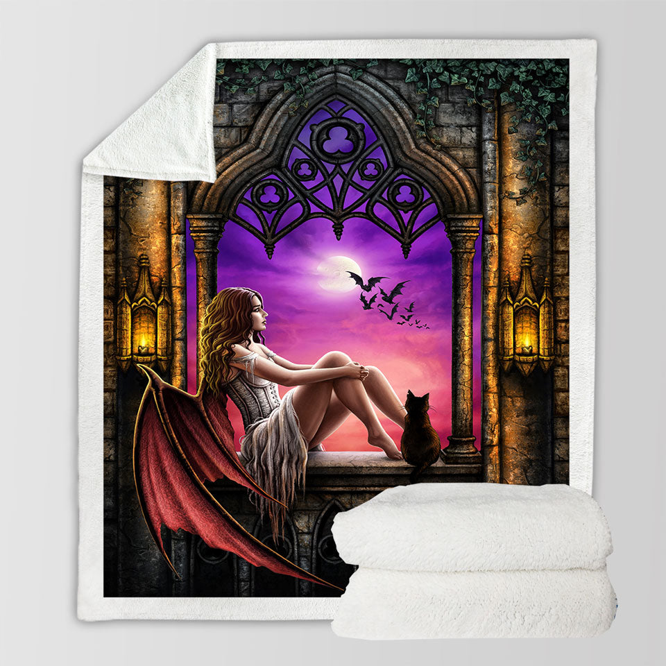 products/Fantasy-Gothic-Art-Beautiful-Dragon-Angel-Girl-Throw-Blanket