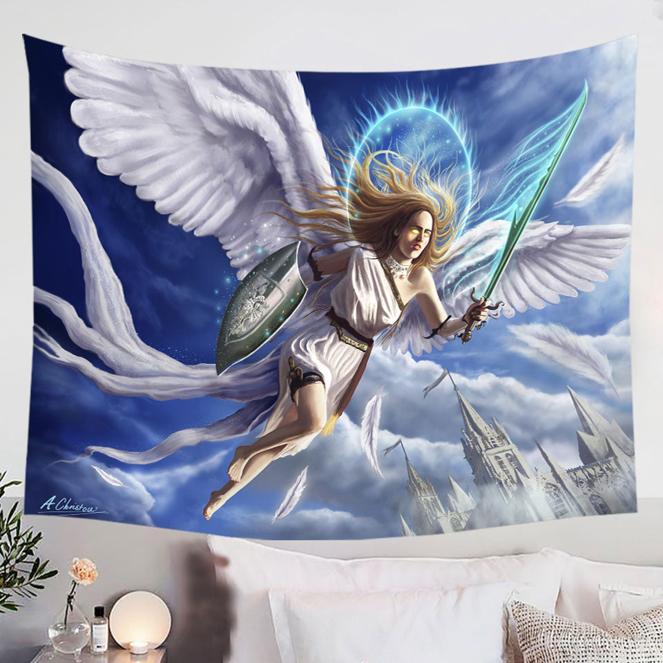 Fantasy-Lightweight-Blankets-Art-Archangels-Charge