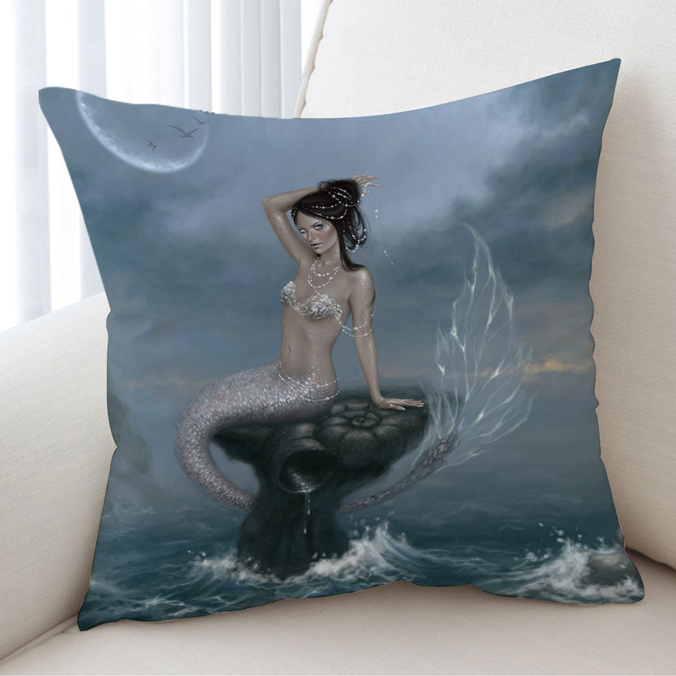 Fantasy Ocean Art the Beautiful Mermaid Cushion Cover