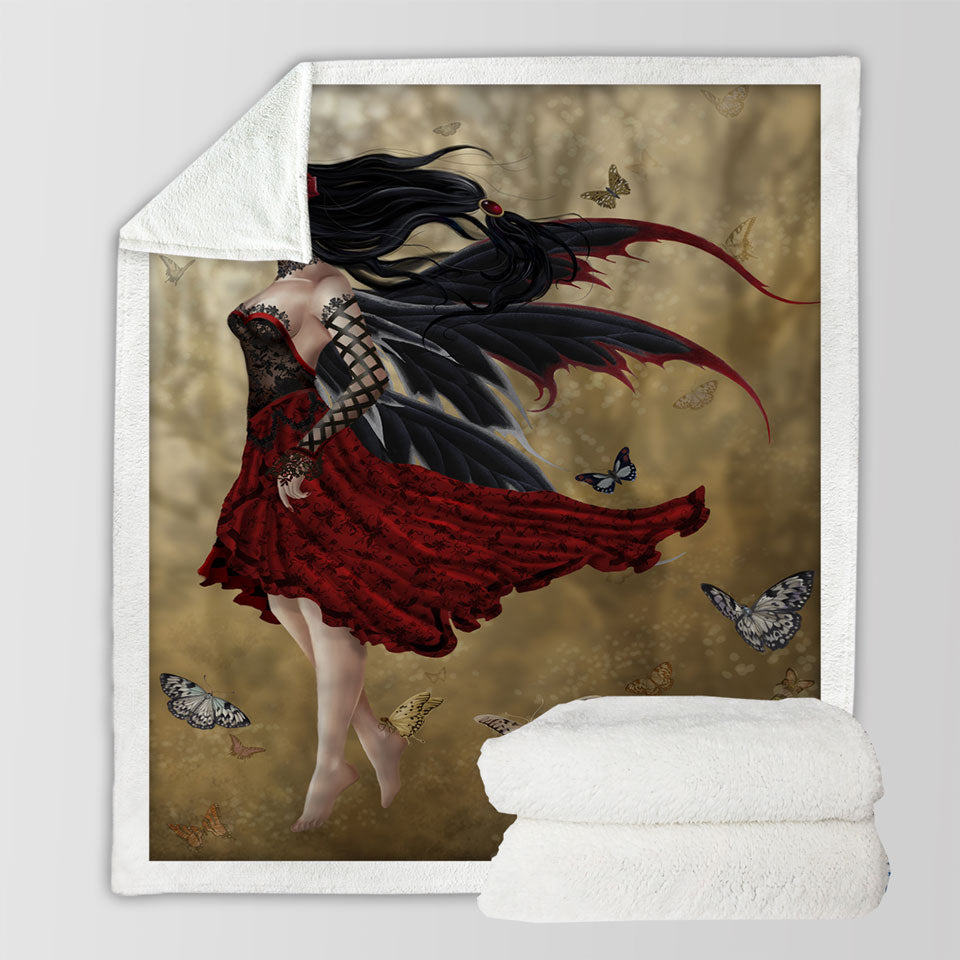 products/Fantasy-Sofa-Blankets-Art-Butterflies-and-Attractive-Flamenco-Fairy