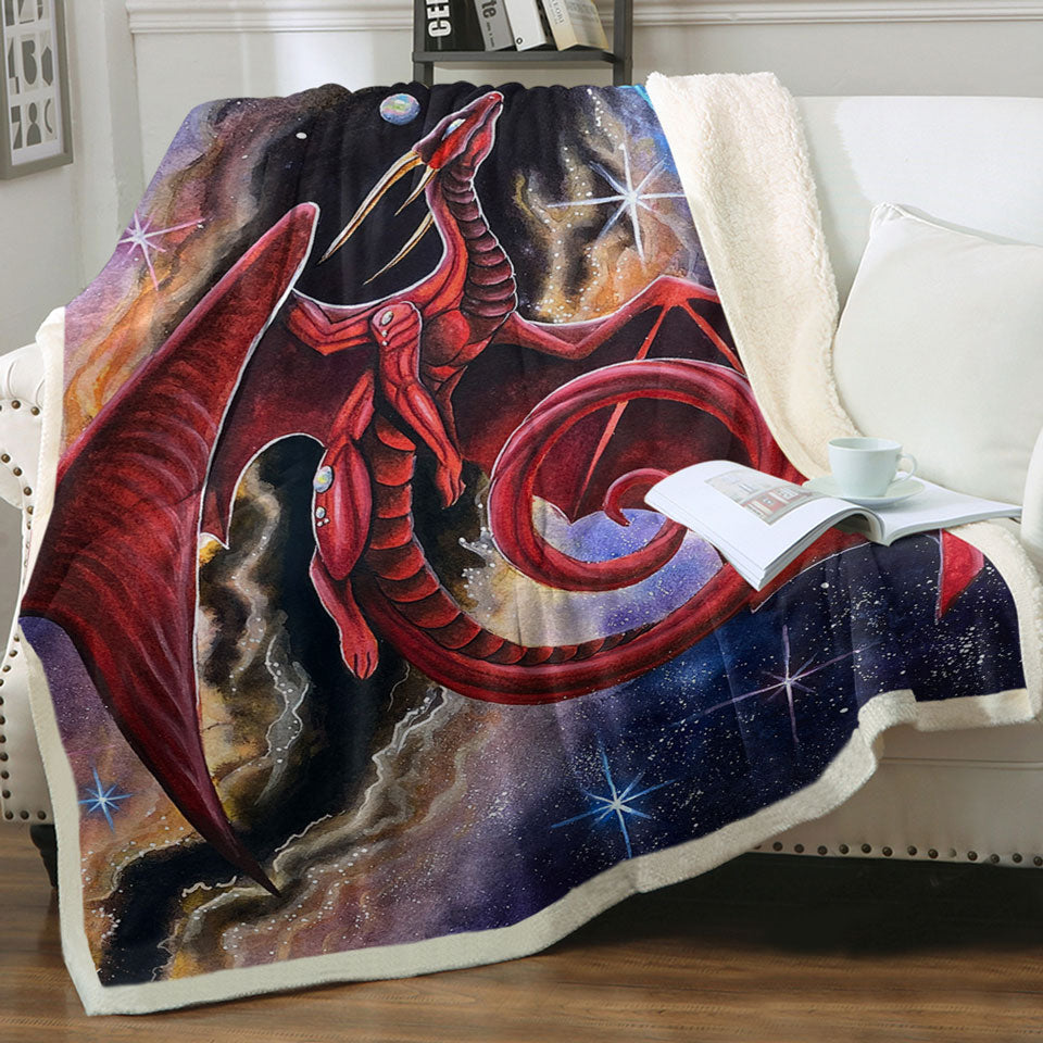 products/Fantasy-Space-Fleece-Blankets-Red-Dragon-Art-Watcher-at-the-Divine