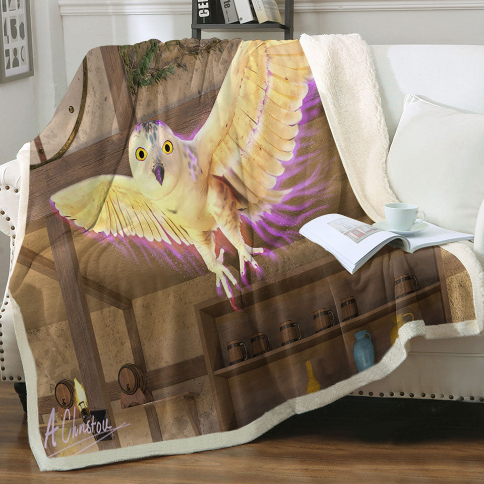 products/Fiction-Artwork-White-Owl-Throw-Blanket