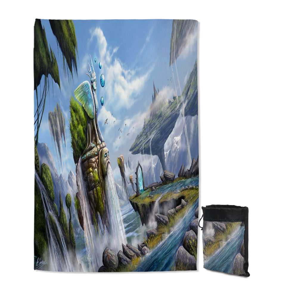 Fiction Quick Dry Beach Towel Dreamscape Beautiful Natural View