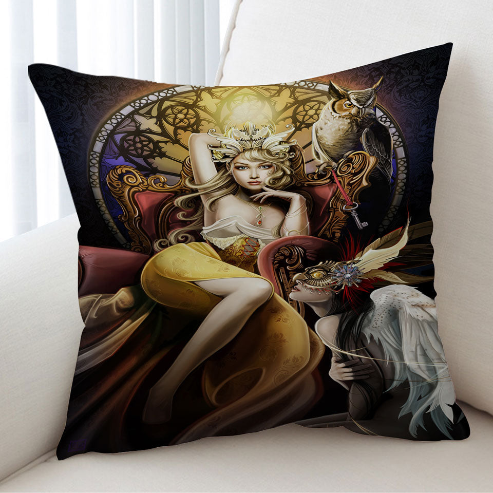 Fine Art Beautiful Girl the Fettered Queen Cushion Covers