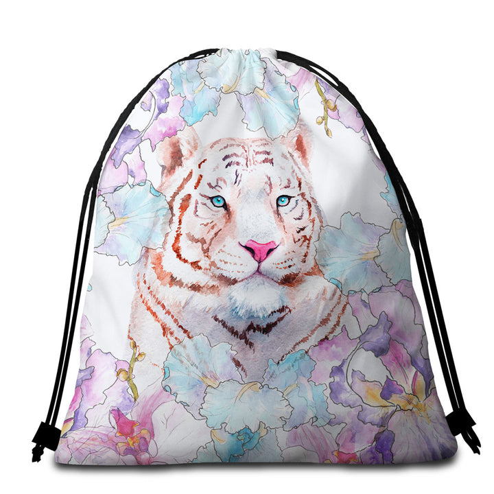 Fine Art Painting Tiger Beach Towel Pack