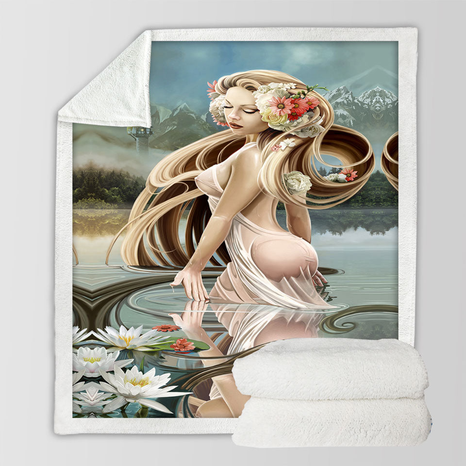 products/Fine-Art-Reflections-Beautiful-Sexy-Girl-Fleece-Blankets