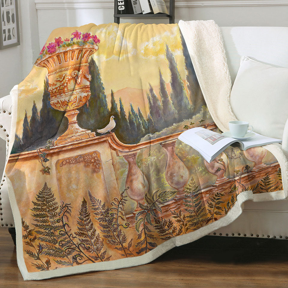 products/Fine-Throws-Art-Painting-Beautiful-Terrace-Facing-the-Forest