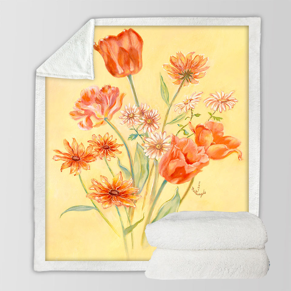 products/Floral-Art-Painting-Tulips-Sherpa-Blanket