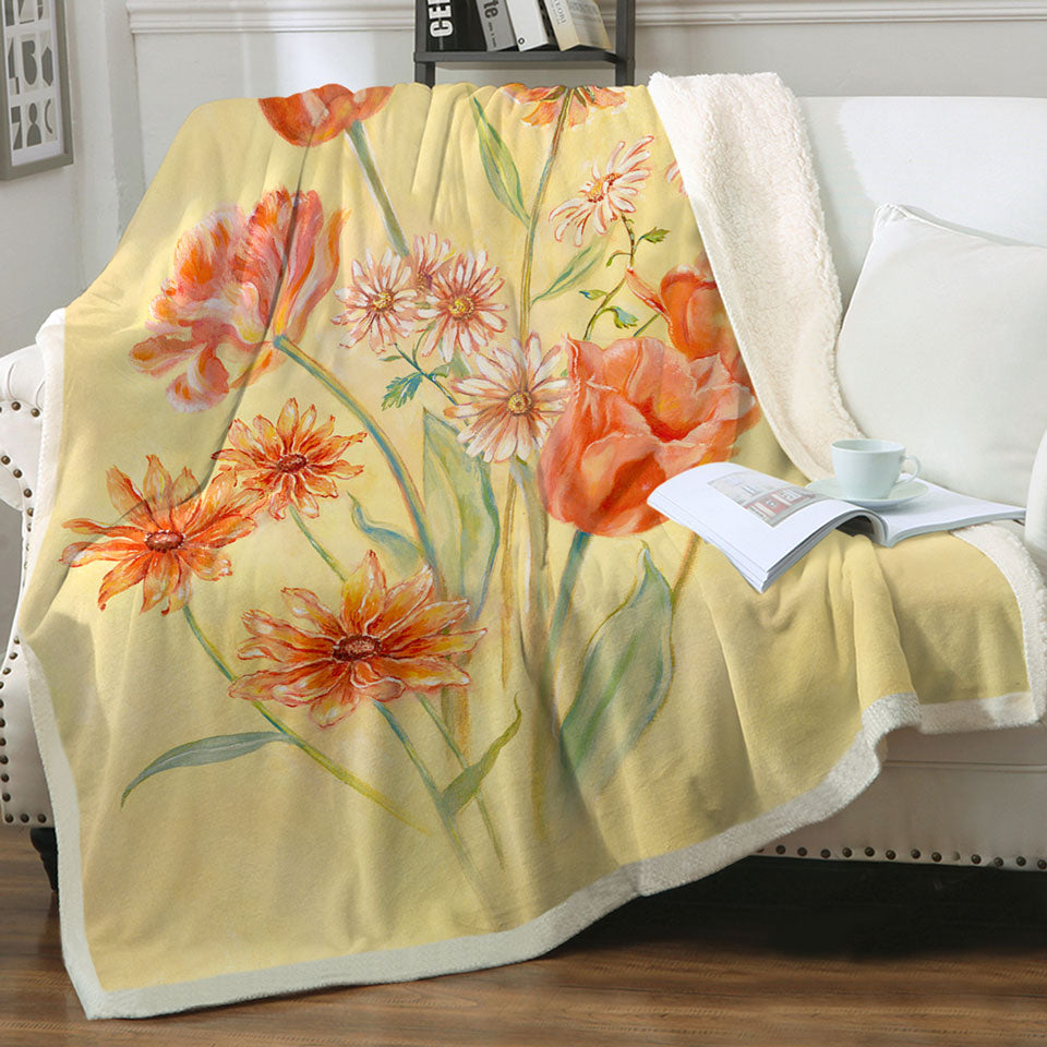 products/Floral-Art-Painting-Tulips-Throws