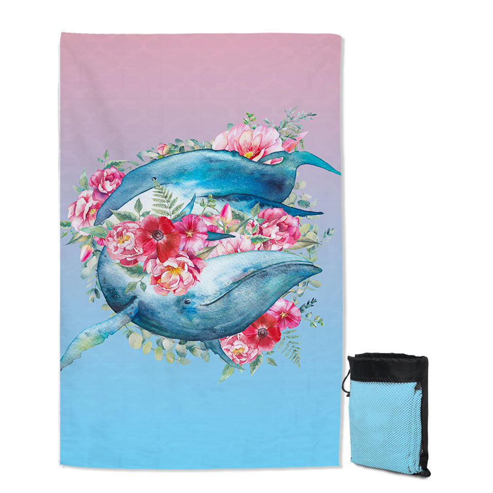 Floral Whales Beach Towels Near Me