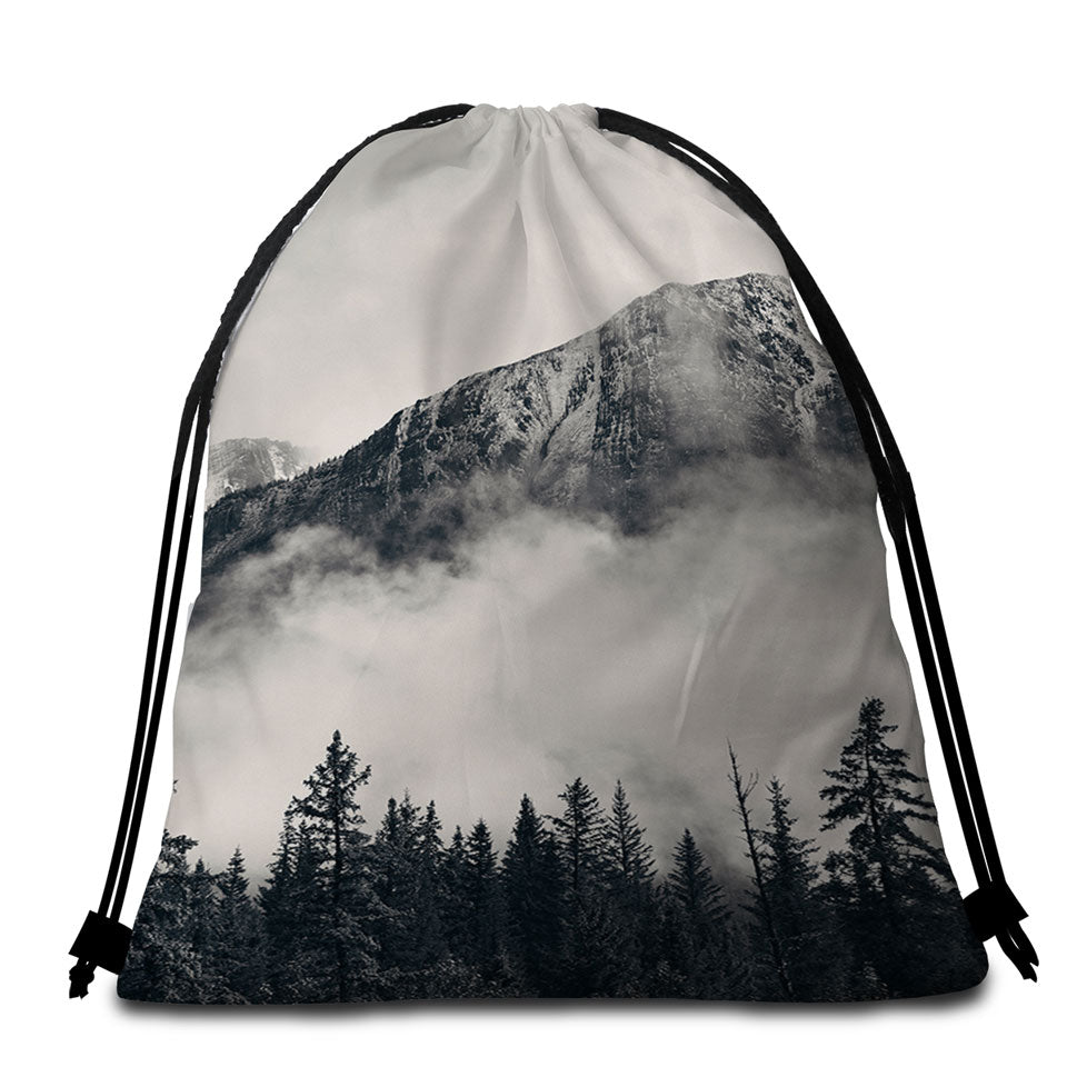 Foggy Mountains and Forest Beach Towel Pack
