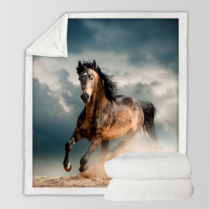 Free Spirit Running Horse Throw Blanket