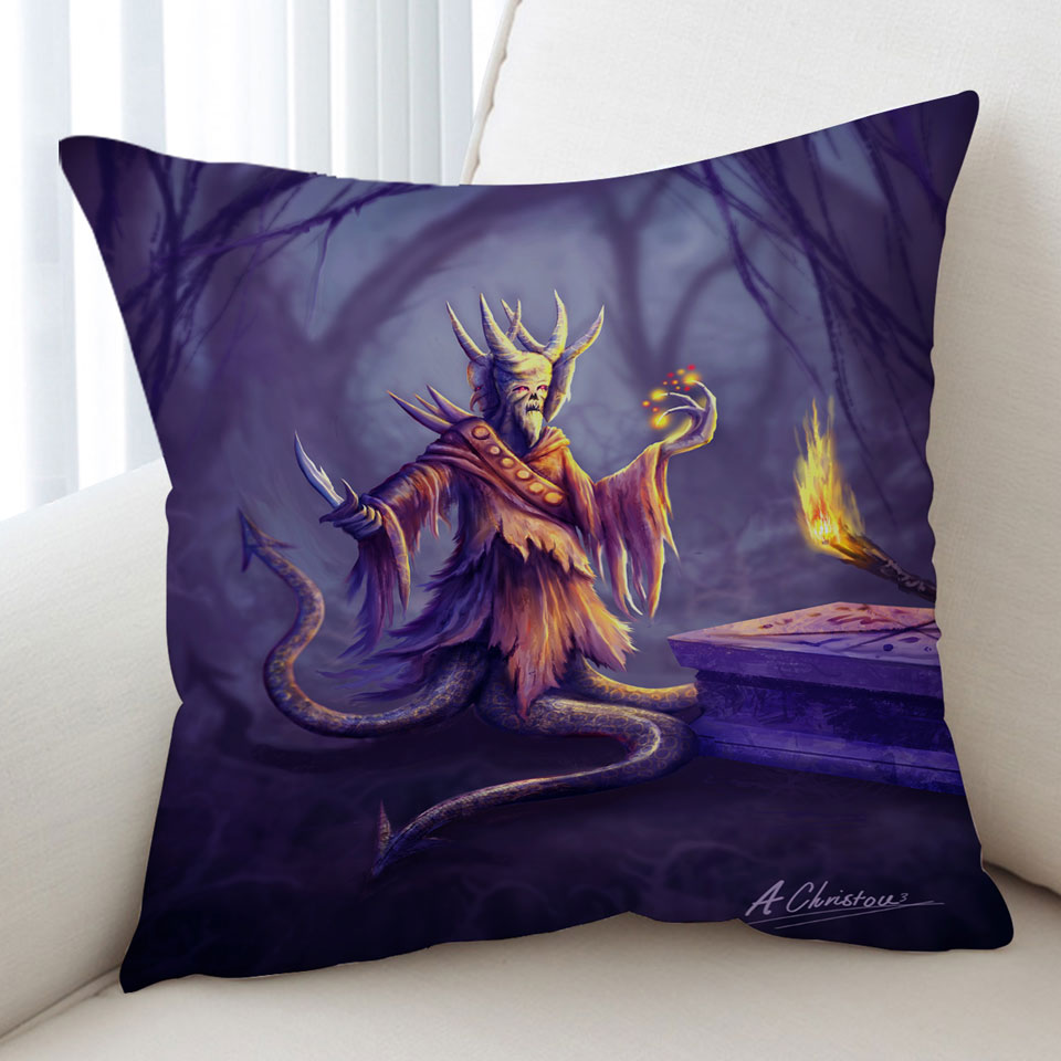 Frightening Fantasy Art Cushions Lord Altis the Monster