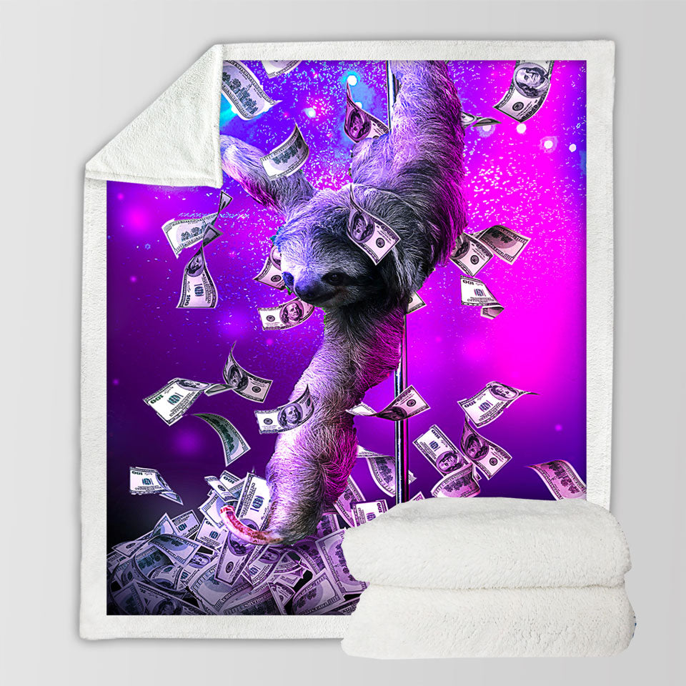 products/Funny-Cool-Art-Dancing-Pole-Sloth-Throws