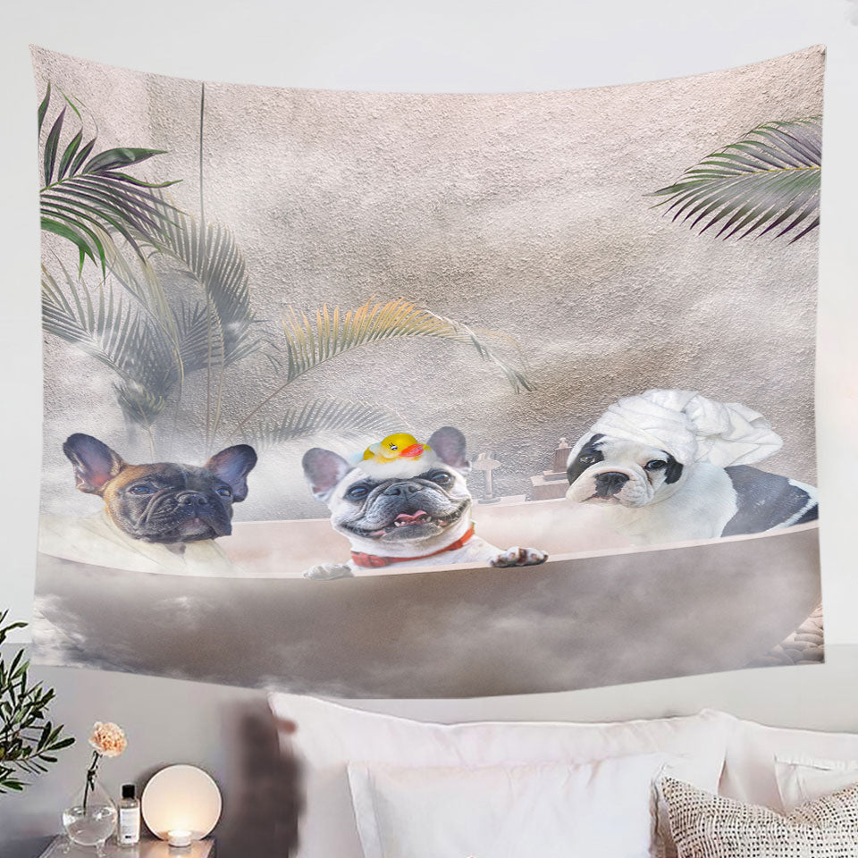 Funny-Cute-French-Bulldog-Tapestry-Bath