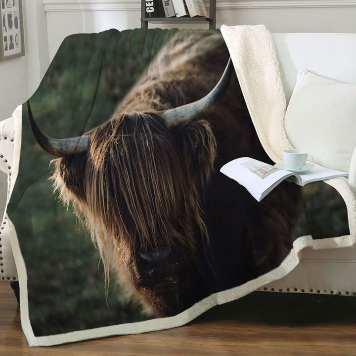 Funny Wild Yak Fleece Blankets