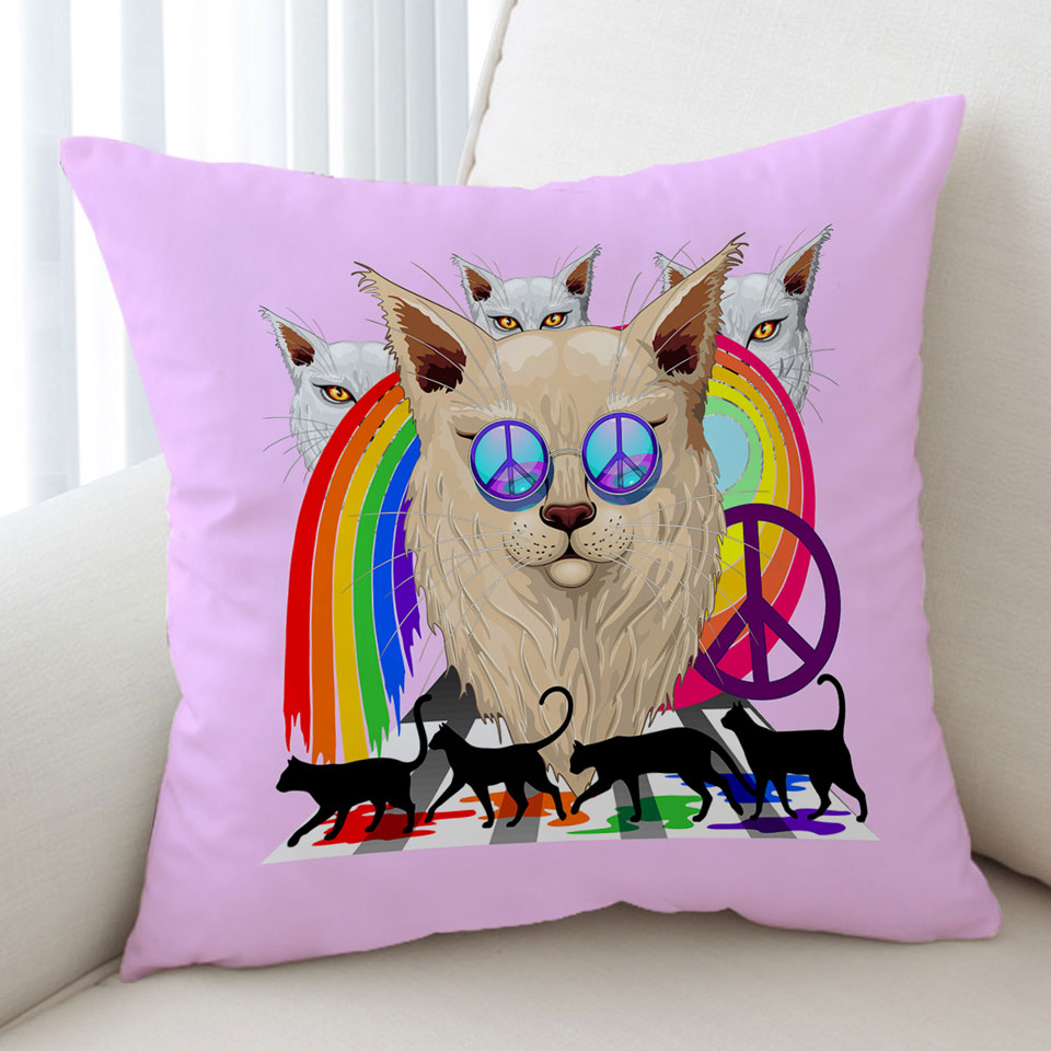 Funny and Cool Cushion Covers with Retro Cats