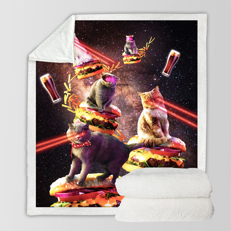 products/Funny-and-Cool-Galaxy-Cat-on-Cheeseburger-Throws