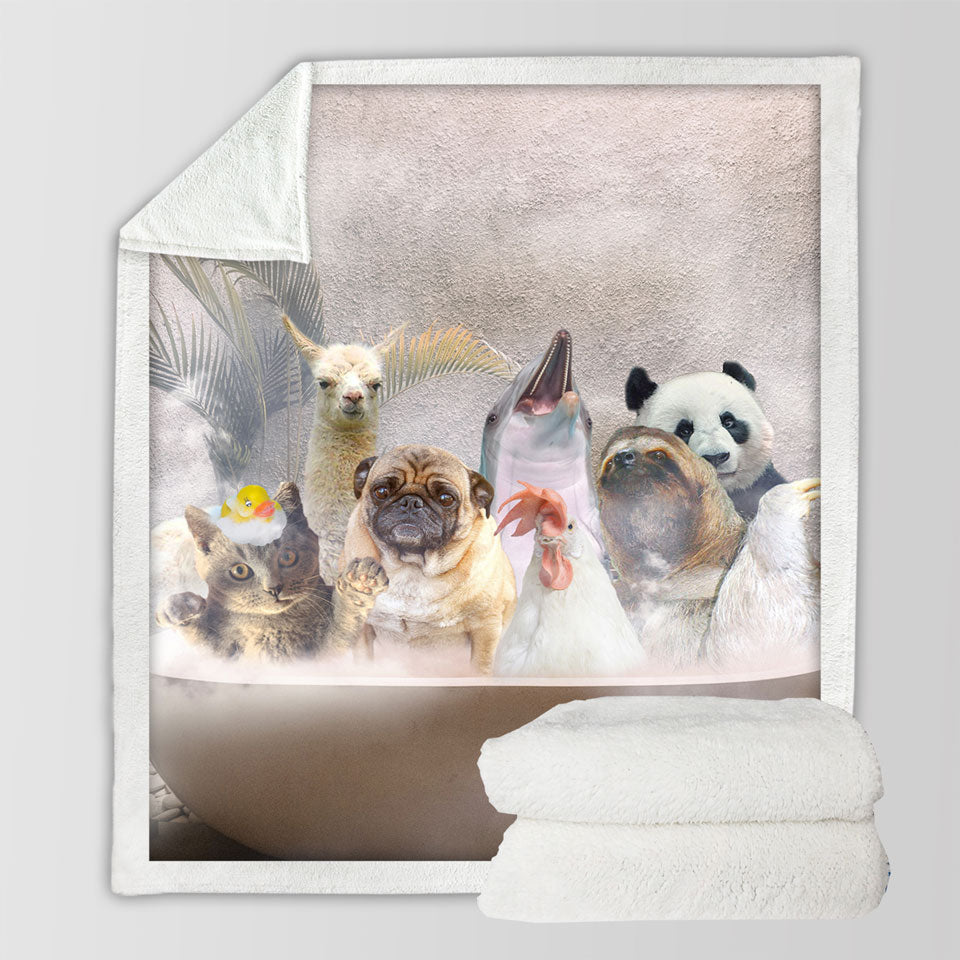products/Funny-and-Cute-Animals-Sherpa-Blanket-Taking-a-Bath